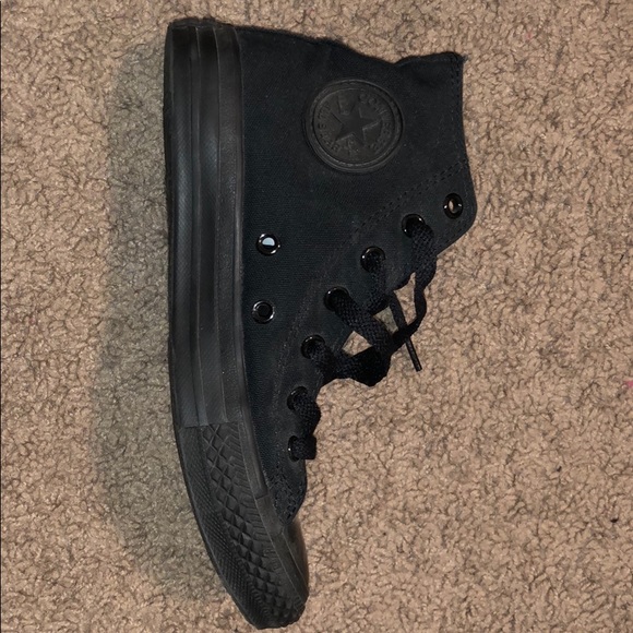 Black High Top Converse - Picture 3 of 4